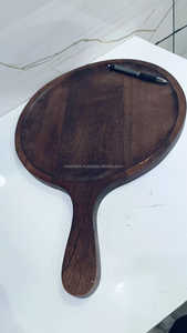 Elegant Acacia Wood <b>Pizza</b> Bat Handcrafted Natural Crafts Polished Technique Salt Lamp Style - Product Image 5