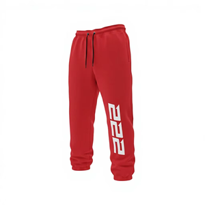 Pantalones Deportivos Negros Lisos para Entrenamiento, Logotipo Personalizado, Ropa Deportiva Holgada de Algodón, Ropa Deportiva Urbana para Hombre - Product Image 1