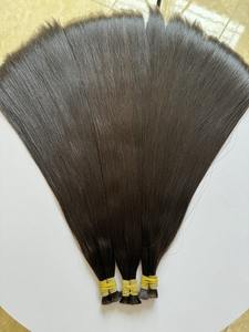 Cheveux humains vierges bruts en vrac, vente en gros de mèches de cheveux vietnamiens bruts provenant d'un fournisseur, double trame, Remy non traité, brut - Product Image 4