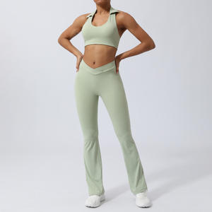 Meilleur ensemble de leggings de yoga 3 pièces pour femmes, motif uni, vêtements de sport, shorts et leggings, vêtements de fitness pour femmes - Product Image 4