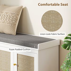 Mobiletto Portascarpe Moderno Stile Fattoria con Ripiani in Vetro Regolabili, Arredamento per la Casa, Nessuna Spedizione nei Fine Settimana - Product Image 4