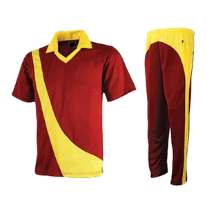 Best Selling Unisex Breathable Short Sleeve Polyester Cricket Uniform Customized Logo New Arrival Reasonable Price Men - Product Image 5
