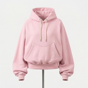 Sweat-shirt à capuche basique pour femme avec poche avant, respirant, décontracté, style streetwear, personnalisable en couleur, vente en gros - Product Image 1