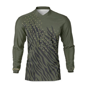 เสื้อเจอร์ซีย์มอเตอร์ครอสผู้ชายไซส์ใหญ่ ระบายอากาศได้ดี สวมใส่สบาย ดีไซน์ล่าสุด ลายพราง/สีพื้น - Product Image 1