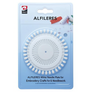 Plaque à aiguilles blanche ALFILERES pour broderie, artisanat, point de croix et travaux d'aiguille - Product Image 1