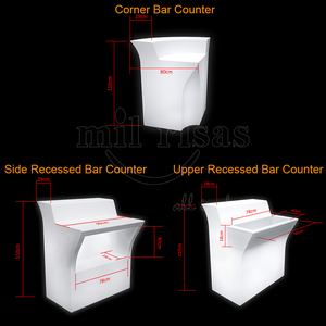 Barra de <span class=keywords><strong>Bar</strong></span> LED Modular Moderna con Fregadero, Barra de Cócteles Iluminada para Bodas, Eventos, Discotecas, Alquiler - Product Image 6