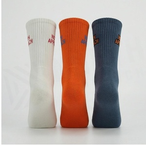 NORTH APPROACH Crew <b>Socks</b> 100% Cotton Breathable Letter Print for Adults Summer Casual Wear - Product Image 2
