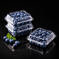 Groothandel transparante plastic blisterverpakkingen met compartimenten voor fruit, cake en salade verpakkingen