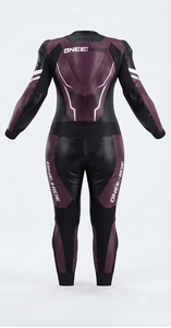Combinaison de moto professionnelle pour femme, équipement de sécurité pour la conduite, combinaison de course en cuir de vache/crocodile, armure CE niveau 2 - Product Image 2