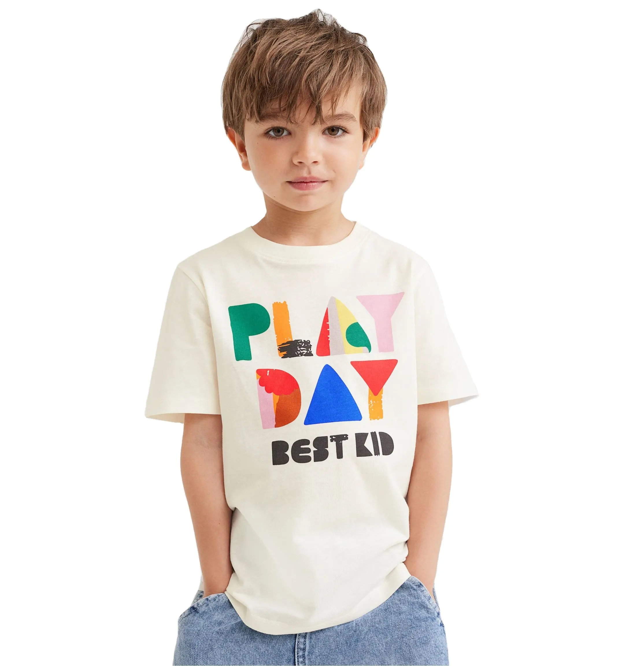 100% Bio-Baumwolle Kinder T-Shirt nachhaltige Bio Kinder T-Shirts Kinder umwelt freundliche OEM T-Shirt für Männer reine Baumwolle te