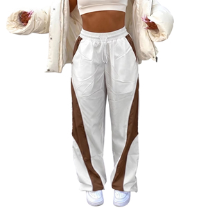 Coupe-vent Femme Hip Hop Taille Haute Cordon de Serrage Jogger Streetwear Coupe Droite 100% Nylon Imperméable Printemps Haute Qualité - Product Image 1