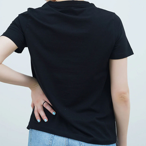 Nueva Llegada, Camiseta de Manga Corta para Mujer, Talla Grande, Personalizada, Estampada, Transpirable, Ecológica, 100% Algodón, Secado Rápido, Verano - Product Image 4
