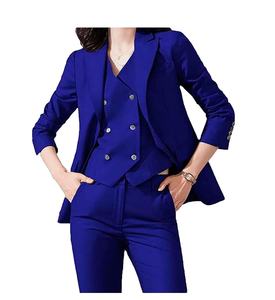 Conjunto de Traje Formal de Oficina para Mujer, 3 Piezas, Antiarrugas, Blazer, Chaleco y Pantalones, Venta al Por Mayor y Dropship - Product Image 6