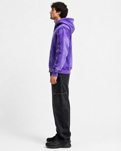 Sweat à capuche pour homme en coton 100% tricoté, avec logo personnalisé, effet délavé, haute qualité, style tendance, vente directe d'usine - Product Image 6