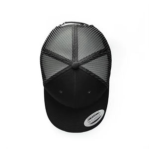 Casquettes de chasse en maille à 5 panneaux avec logo personnalisé, haute qualité, 100% polyester, casquette de sport respirante, tissu imperméable, broderie 3D - Product Image 4