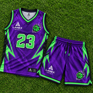 Ensembles d'uniformes de basket-ball personnalisés de qualité supérieure pour les équipes professionnelles, maillots et shorts de basket-ball respirants, vêtements de sport de qualité - Product Image 6