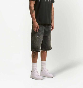 Nouveau design optimal, shorts en jean respirants pour homme, style streetwear vintage, coupe ample, manches courtes, vêtements de travail tendance - Product Image 2