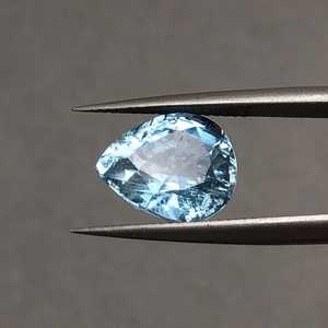 Aguamarina Natural Certificada Sin Calentar, Corte Pera, Azul Cielo, Gema Suelta, Piedra de Nacimiento de Marzo, Para Fabricación de Joyas, Proveedor Mayorista ZUBEDA - Product Image 3