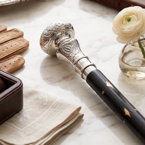 Canne de marche en bois artisanale avec poignée dorée gravée, canne de marche vintage pour gentleman, canne décorative classique, cadeau personnalisé - Product Image 6