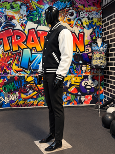 Blouson Bomber Personnalisé avec Logo Brodé, Patch Chenille, Boutons Corne, Coupe-Vent, Imperméable, Écologique, Long, Hiver, à Capuche, Col Montant - Product Image 2