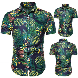 Camisa Hawaiana de Verano para Hombre, Tallas S-2XL, Estampado Floral, Transpirable, Manga Corta, Cuello con Solapa y Botones, Diseño Llamativo para la Playa - Product Image 3