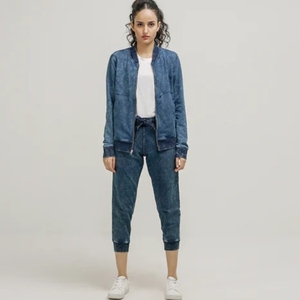 Chaqueta Vaquera para Mujer, Totalmente Personalizable, Estilo Urbano, 360g, 100% Algodón, Tejido Transpirable de Secado Rápido, Alta Calidad, Color Personalizable - Product Image 5