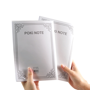 Quaderno bianco minimalista con bordo ornato Dual etichettato con pagine a righe e pagine 60/80 - Product Image 2
