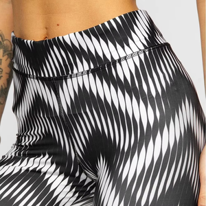 Leggings Deportivos para Mujer, Cintura Media, Tejido Ligero, Sin Costuras, Spandex/Nailon, Impresión por Sublimación, con Logotipo Personalizado, Gran Venta - Product Image 5