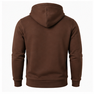 Sudadera con capucha extragrande 100% algodón con cremallera, de alta calidad, al por mayor, de lujo, pesada y bordada - Product Image 4