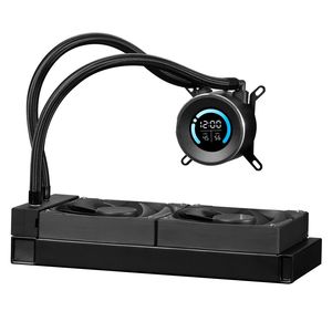 Raffreddatore Liquido AIO per CPU con Ventole PWM da 120mm, Pompa e Display da 1.8FT Max. Interfaccia di Alimentazione a 3 Pin Nera 2200RPM - Product Image 6