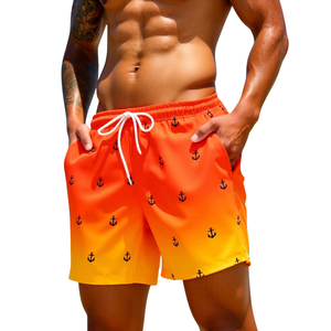 Shorts de bain imprimés pour hommes, séchage rapide, respirants, taille élastique avec cordon de serrage, coupe décontractée, pour sports nautiques et vacances d'été - Product Image 3