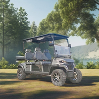 Voiturette de golf électrique tout-terrain pour adultes avec châssis en alliage d'aluminium, batterie au lithium et sièges pliants – Vente en gros