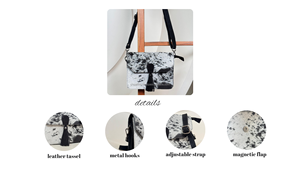 Sac à bandoulière en cuir suédé à la mode véritable sac à bandoulière en peau de vache pour sac à main à rabat Portable pour femmes sac à bandoulière décontracté personnalisé - Product Image 3