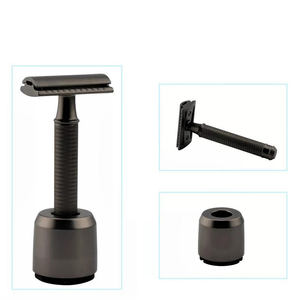 Safety <b>Razor</b> Professional Top High Quality Customizable Twin <b>Blade</b> Stainless Steel Long Handle Men's Safety <b>Razor</b> New Design - Product Image 5