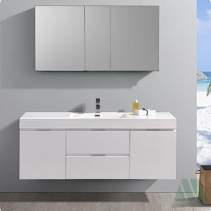 Manufacturer Premium Modern Style Handcrafted Wooden Vietnam-Made <b>Bathroom</b> <b>Vanities</b> Drawers Ready-to-Assemble Furniture - Product Image 3