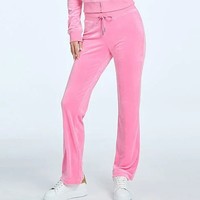 Ensemble de survêtement sportif pour femme en velours rose à sequins, avec pantalon de survêtement long et sweat à capuche demi-zip, coupe décontractée, couleur unie, hiver