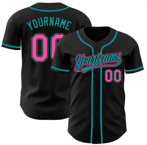 Maillot de baseball de qualité version urbaine, en maille polyester imprimée, avec logo, nom et numéro brodés, style hip-hop pour jeunes - Product Image 4