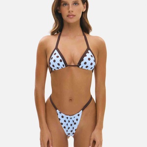 New Arrival Latest Design High Quality Women's <b>Bikini</b> <b>Set</b> 2 Piece Front Logo 100% Polyester Spandex Breathable Made in Pakistan - Product Image 5