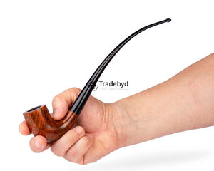 Pipa de Tabaco de Madera Ecológica Premium, Hecha a Mano con Madera Natural, Herramienta Moderna para Fumar con Acabado Lacado por Tradebyd - Product Image 1