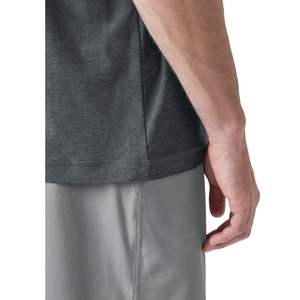 Camiseta Personalizada para Hombre, Cuello Redondo, Manga Corta, Algodón Gris Oscuro, Informal, Transpirable, Ligera, Moda Urbana de Verano - Product Image 3