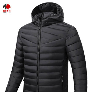 Ryan Pro Gear Customized Design Puffer Jacket For Men with Customized Logo ODM Design Hooded Collar - Product Image 2