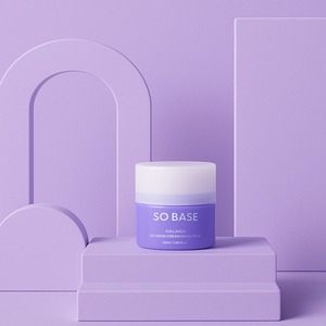 [ECOSMEC] SO BASE Collagen No Wash Cream Mask Pack with Fresh Grinder Container Day & Night Hydrating Face Mask - Product Image 2