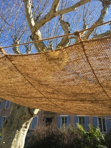 Parasol de fibra de coco, red cuadrada, vela de sombra de coco, toldo de vela a prueba de viento, sombrilla rectangular Anti-UV para acampar, jardín, Patio, piscina - Product Image 3