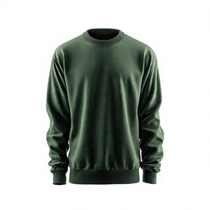 Men's Crew Neck Sweatshirt Fleece <b>Pullover</b> Long Sleeve Blank Casual <b>Jumper</b> Winter Sweater Wholesale Custom Logo - Product Image 1