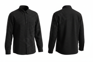 Chemise en flanelle de haute qualité 1005 avec motif à carreaux, respirante, décontractée, pour le travail, le bureau, chemise habillée - Product Image 4