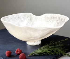 Cuenco Decorativo de Lujo, Centro de Mesa Grande con Pedestal, Cuenco para Servir, Decoración para Mesa, Cuenco para Exhibir Frutas, Dulces y Bocadillos, Adorno Elegante - Product Image 1