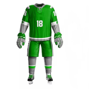 Uniformes de hockey sobre hielo diseñados a medida para ropa deportiva, la mejor colección de conjuntos de uniformes de hockey sobre hielo estampados a la moda. - Product Image 2