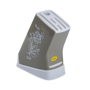 Durable PP Plastic Kitchen Knife Holder Blocks & Roll Bags Storage Rack Countertop <b>Stand</b> Holds 1 <b>Pc</b> - Product Image 4