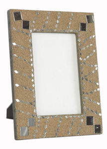 Cadre photo rectangulaire en résine multicolore orné de perles, support d'image de table, étui pour portrait, galerie de bureau artisanale - Product Image 6