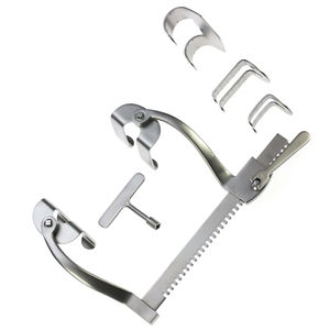Écarteur de côtes manuel de haute qualité avec 2 lames en acier inoxydable, instruments chirurgicaux réutilisables pour l'élargissement des côtes - Product Image 4